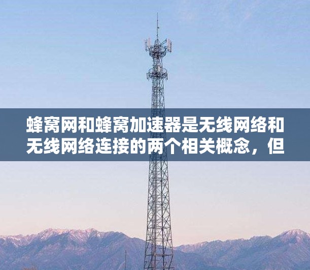 蜂窝网和蜂窝加速器是无线网络和无线网络连接的两个相关概念，但它们具有不同的功能和用途。以下是对这两个概念的详细分析