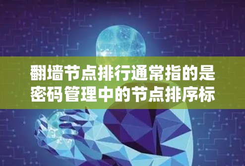 翻墙节点排行通常指的是密码管理中的节点排序标准，具体取决于使用的密码管理工具或系统的实现方式。以下是一些常见的翻墙节点排行标准和排列方式